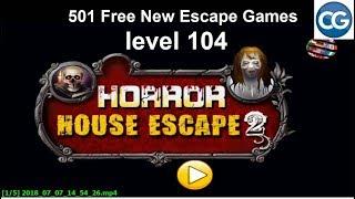 [Walkthrough] 501 Free New Escape Games level 104 - Horror house escape 2 - Complete Game