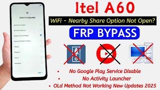 Itel A60 Frp Bypass Without Pc 2025 | All Itel Android 12 Frp Bypass | Itel A60/A60s Frp Lock Unlock