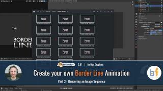 Render an IMAGE SEQUENCE as an OVERLAY in Blender 2.81 -  DETAILED version!  | Border Line - part 3