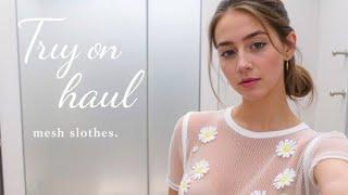 Title: [4K] 2025 Transparent Try On Haul | No bra See Through | Transparent Lingerie 2024 #fashion
