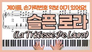 페트릭 쥬베(Patrick Juvet) 슬픈로라 (La Tristesse De Laura) 피아노 연주ㅣ피아노 계이름 악보ㅣPiano Cover