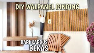 Cara bikin WALLPANEL DINDING dari kardus bekas