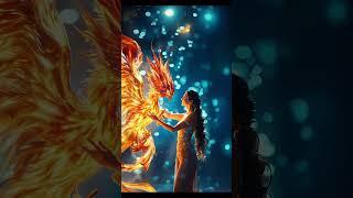 The woman performs a fusion with the phoenix on AGT #americasgottalent #magic