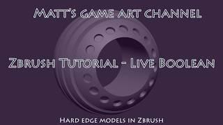 Zbrush 4R8 - Live Boolean Tutorial