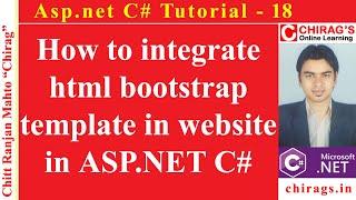 ASP.NET C# Tutorial 18 - How to integrate html bootstrap template in website in ASP.NET C#