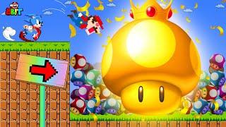 Super Mario Bros. But Shin sonic tapes vs Mario Who can PRESS ULTIMATE Faster?! | King Mario