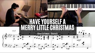 Have Yourself A Merry Little Christmas - Solo Piano Jazz Ballad Transcribed Sheet Music Tutorial