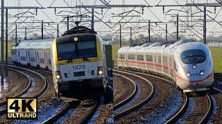 Trafic Ferroviaire entre Bruxelles et Louvain (200 km/h) | 16 janvier 2024