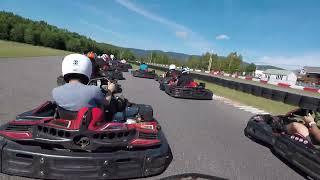 Karting at Jim Russel Academy Mont-Tremblant, Intense action must watch!