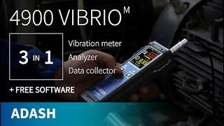 ADASH VIBRIO - 3 IN 1 - Vibration meter, Analyzer, Data collector + Free Software