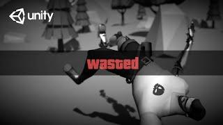 Learn how to create GTA V rag-doll and "wasted" effect in Unity engine