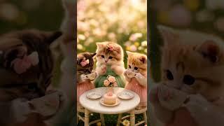 Three cute cats#shorts