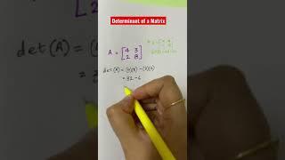 Determinant of a Matrix #math #tutor #mathtrick #learning #matrix #determinant