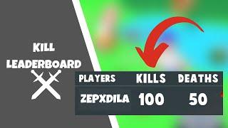 How To Make Kills And Deaths Leaderstats Script (Roblox Studio)