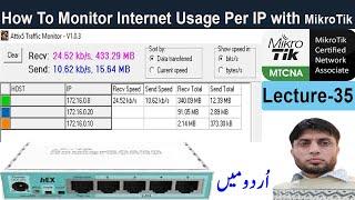 How To Monitor Internet Usage Per IP With MikroTik Router | MTCNA | Lecture-35