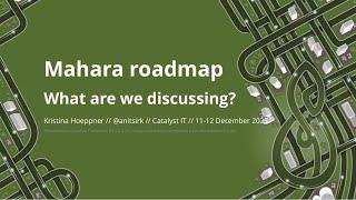 Mahara roadmap: What are we discussing?