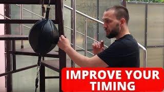 Wing Chun Techniques - Double End Bag Training for timing and footwork