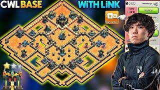 CHAMP LEAGUE BEST CWL BASE LINK TH17| TOWN HALL17 ANTI 2 STAR WAR BASE LINK- TH17 WAR BASE