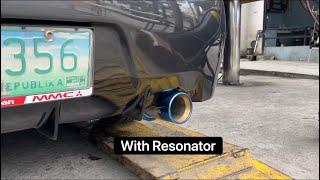 High flow catalytic converter + REB spiral resonator + HKS muffler upgrade - Lancer Cedia