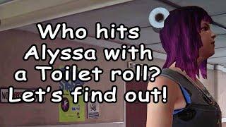 Who hits Alyssa with a Toilet roll? Lets find out!