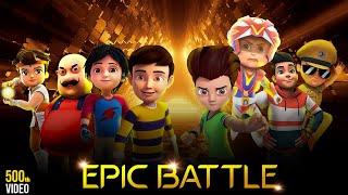 Rudra & Shiva & Motu & Bheem vs Kicko & Vir the Robo boy & Ekans & Singham - 500th video Special