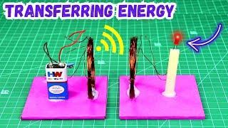 How to Make Wireless Power Transmission | DIY Wireless Electricity Science Project Working Model