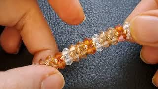 Seed bead bracelet tutorial for beginners/Simple beads jewelry/beads bracelet making video/#diy