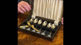 Set of silver teaspoons - Lodge of Hospitality - 1930s