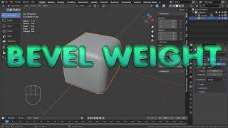 Blender Tutorial - Bevel weight