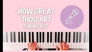 How Great Thou Art | KARAOKE FEMALE KEY (Key of G)