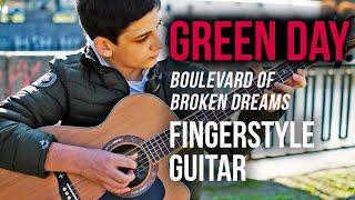 Green Day - Boulevard Of Broken Dreams. Fingerstyle Guitar. Школа фингерстайла Александра Прокопьева