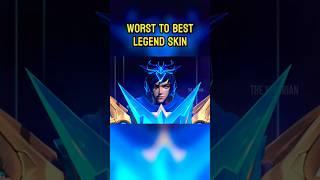 WORST TO BEST LEGEND SKIN IN MOBILE LEGENDS #mlbbshorts