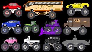 Monster Vehicle Colors - The Kids' Picture Show