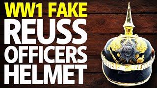 WW1 Imperial German Reuss Officers Picklehaube Spiked Helmet Replica Fake Review