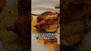 EVERYTHING WE ATE ON MSC SEASHORE #MSC #cruise #travel #vlog #adventure #food #foodie