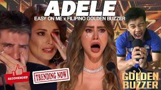 Golden Buzzer : Simon Cowell cried when he heard the song Easy On Me with an extraordinary voice