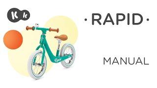 How to assemble the Kinderkraft RAPID balance bike How To Video | Tutorial