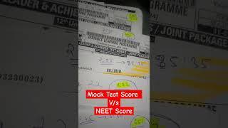 Mock Test Score vs NEET Score#neet2024 #biology #akash #allen #aiims #aiimsdelhi