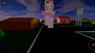 I'm playing roblox and here a giant girl crushes me #subscribe #youtubes #cute#roblox #subscr