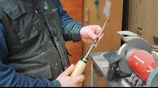 HOW TO SHARPEN BOWL GOUGE THE EASY WAY, AND MAKING BOWL WITH IT