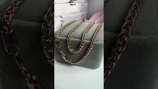 Позолоченная цепочка 55 см. 4 мм., плетение Колос, Xuping Jewelry