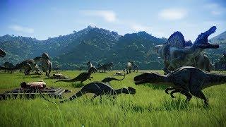 Spinosaurus DOMINATES all others - Jurassic World Evolution Cinematic episode 02 (Season 4)