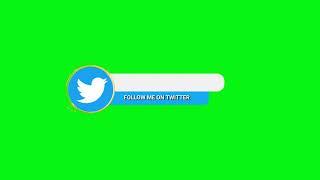 GREEN SCREEN TWITTER LOWER THIRD ANIMATED