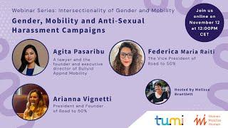 Webinar Series Episode 6: Intersectionality of Gender, Mobility & Anti Sexual harassment