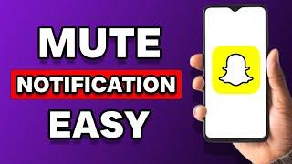 How To Mute Notifications On Snapchat (2023)