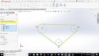 Belt and Chain Drive in SolidWorks | Concept Pulleys. #5