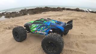 Traxxas E-Revo Erevo 2.0 6S Lipo Brushless Electric RC Monster Truck Scale 1/8 Beach