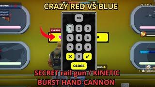 SECRET CRAZY RED VS BLUE FORTNITE CREATIVE How to find rail gun / KINETIC BURST HAND CANNON