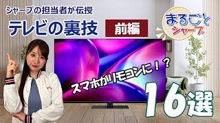 担当者もドヤ顔！リモコン操作で簡単テレビの裏技設定とは？【前半】：シャープ