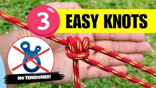 3 Best Knots for Tarp Setup: Trucker Hitch, Taut Line Hitch, Farrimond Friction Hitch #campingtips